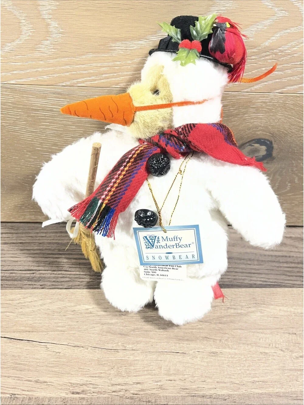 Vintage Muffy VanderBear 1991 Holiday SnowBear